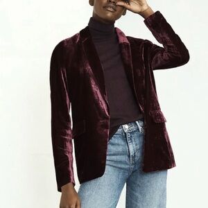 Banana Republic PALERMO VELVET BLAZER size 8